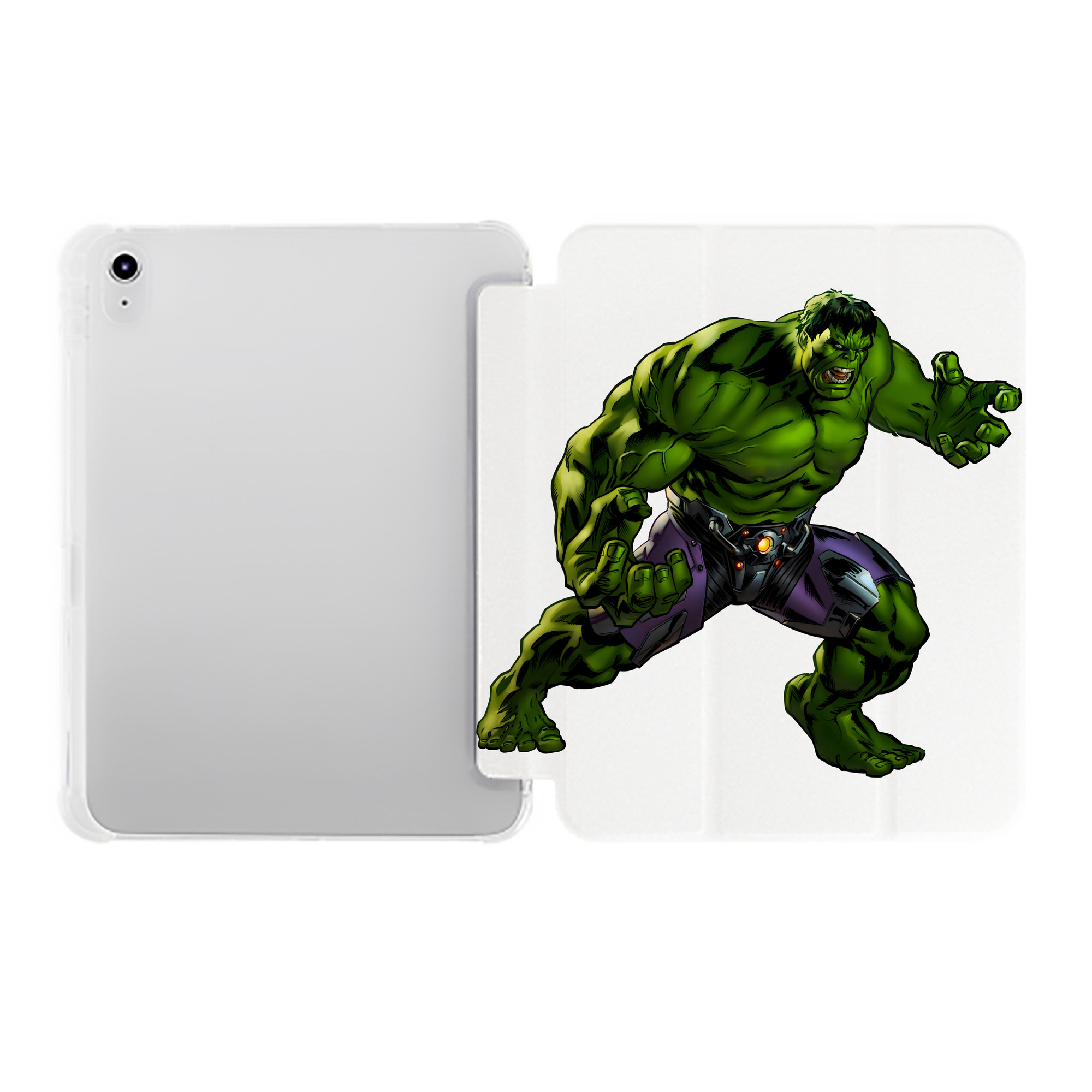 （画像用） アベンジャーズ The Avengers IPad ケース ペン収納付き 三つ折りスタンド PUレザー×シリコン 対応機種9.5/10.5/10.9インチ